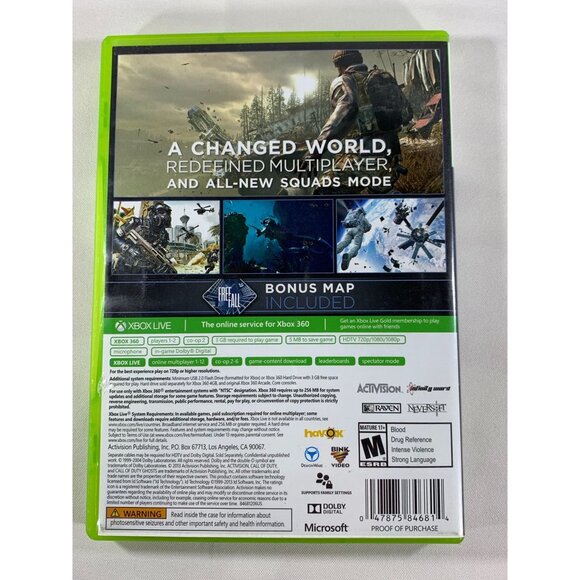Xbox 360 Call of Duty: Ghosts Backward Compatible 2 Discs Activision 17+ Tested - Picture 4 of 7